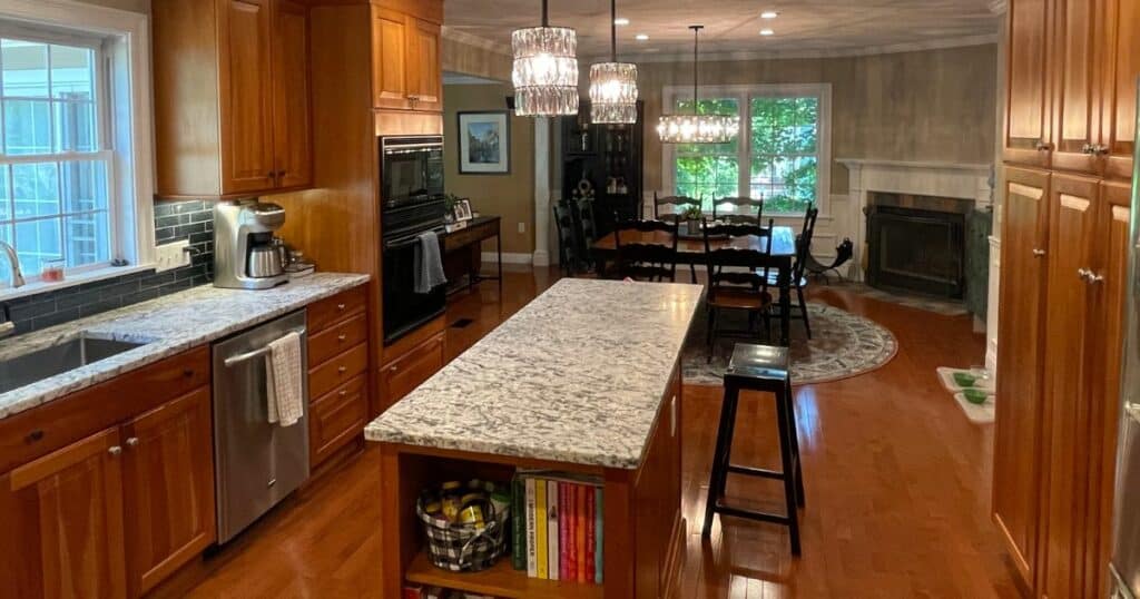 dark wood kitchen floors