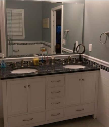 master bathroom renovation in Hudson