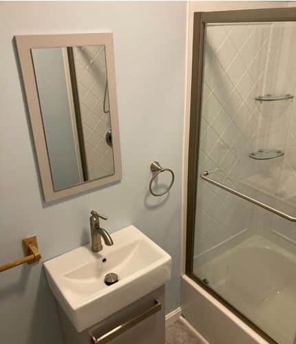 small bathroom remodel in Boxborough