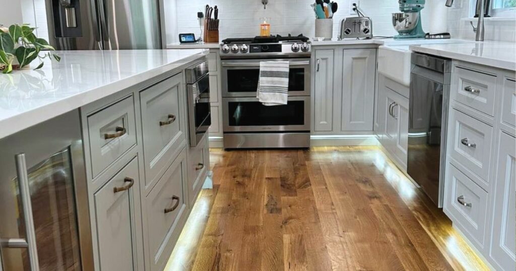 smooth finish - pressured wood - Massachusetts kitchen cabinet design