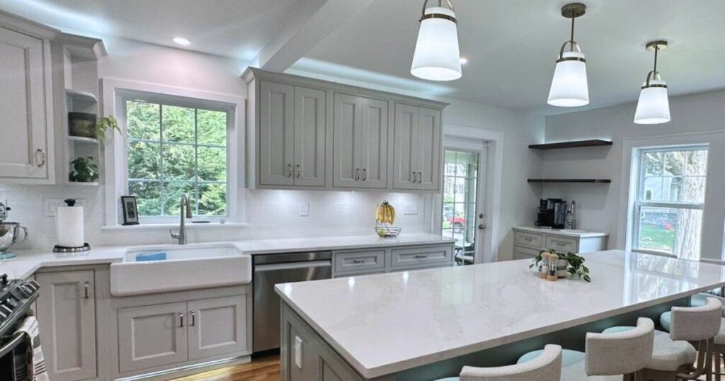 wood cabinets - kitchen cabinet renovation in Massachusetts